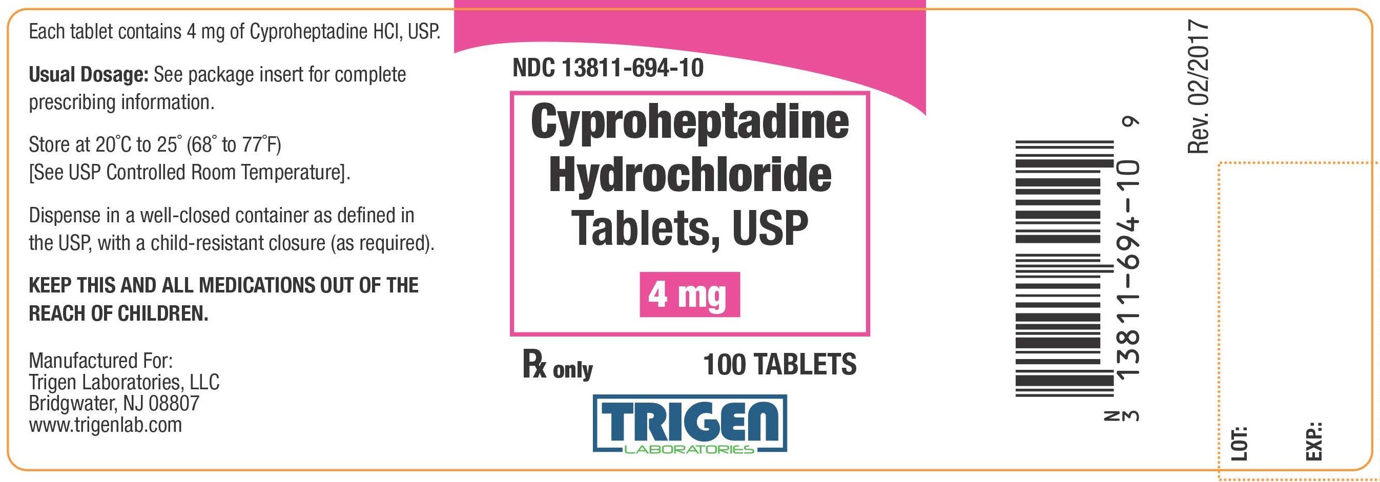 Cyproheptadine - FDA prescribing information, side effects and uses